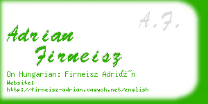 adrian firneisz business card